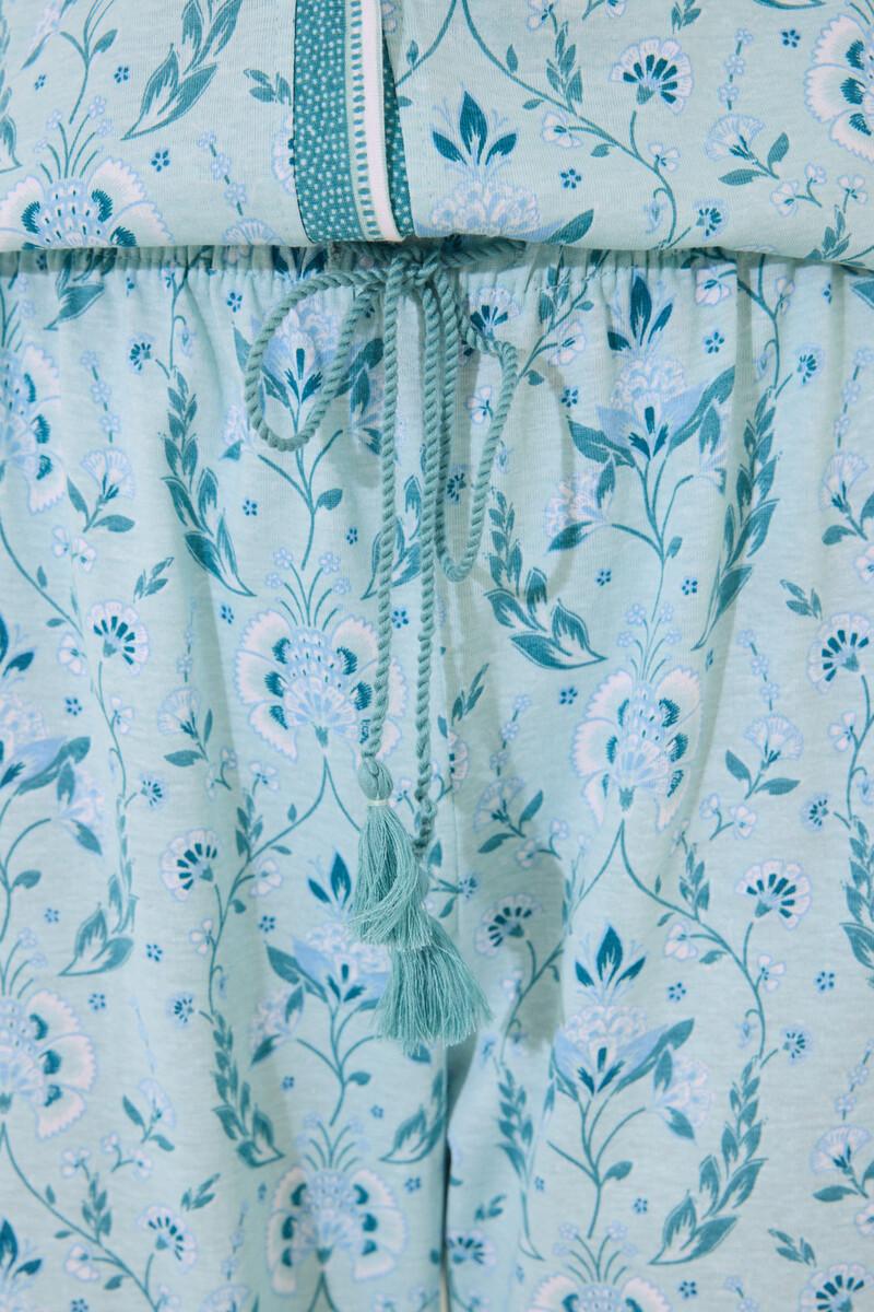 women'secret Pijama 100% algodón verde estampado flores Mejor oferta