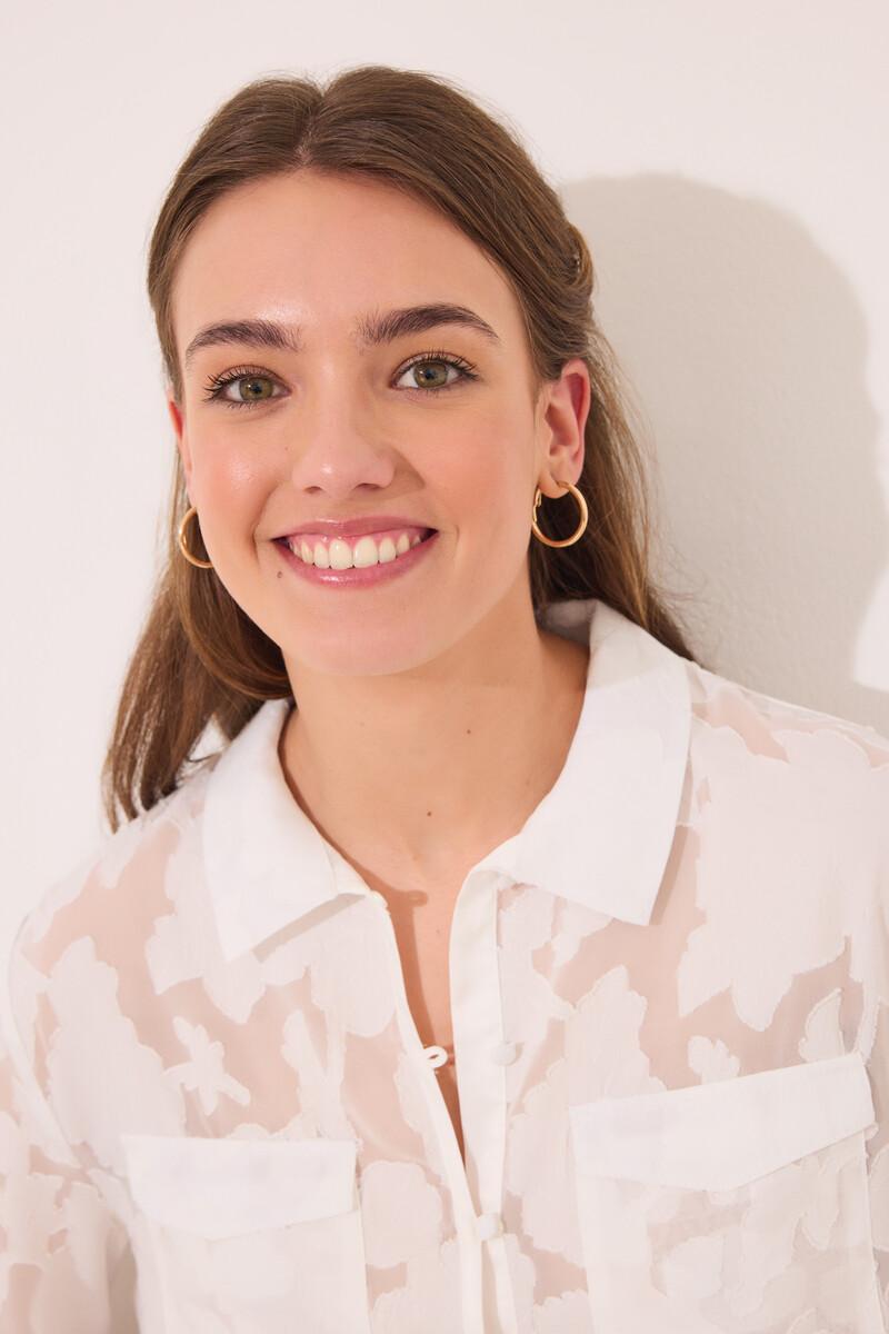 women'secret Pijama camisero largo satén blanco Rebajas online