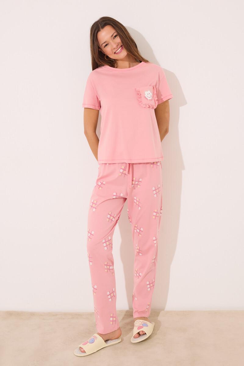 women'secret Pijama 100% algodón rosa Smiley Promoción trimestral