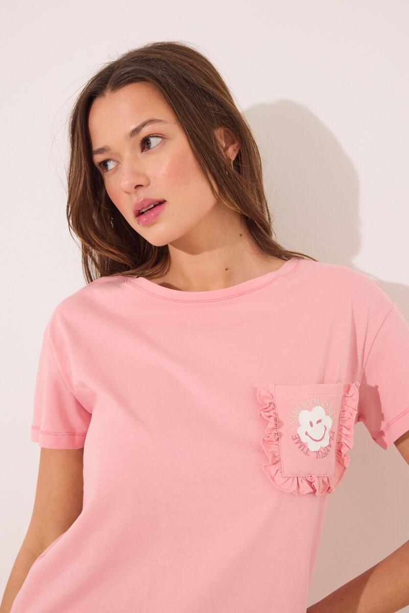 women'secret Pijama 100% algodón rosa Smiley Promoción trimestral