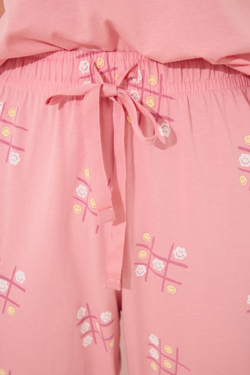women'secret Pijama 100% algodón rosa Smiley Promoción trimestral