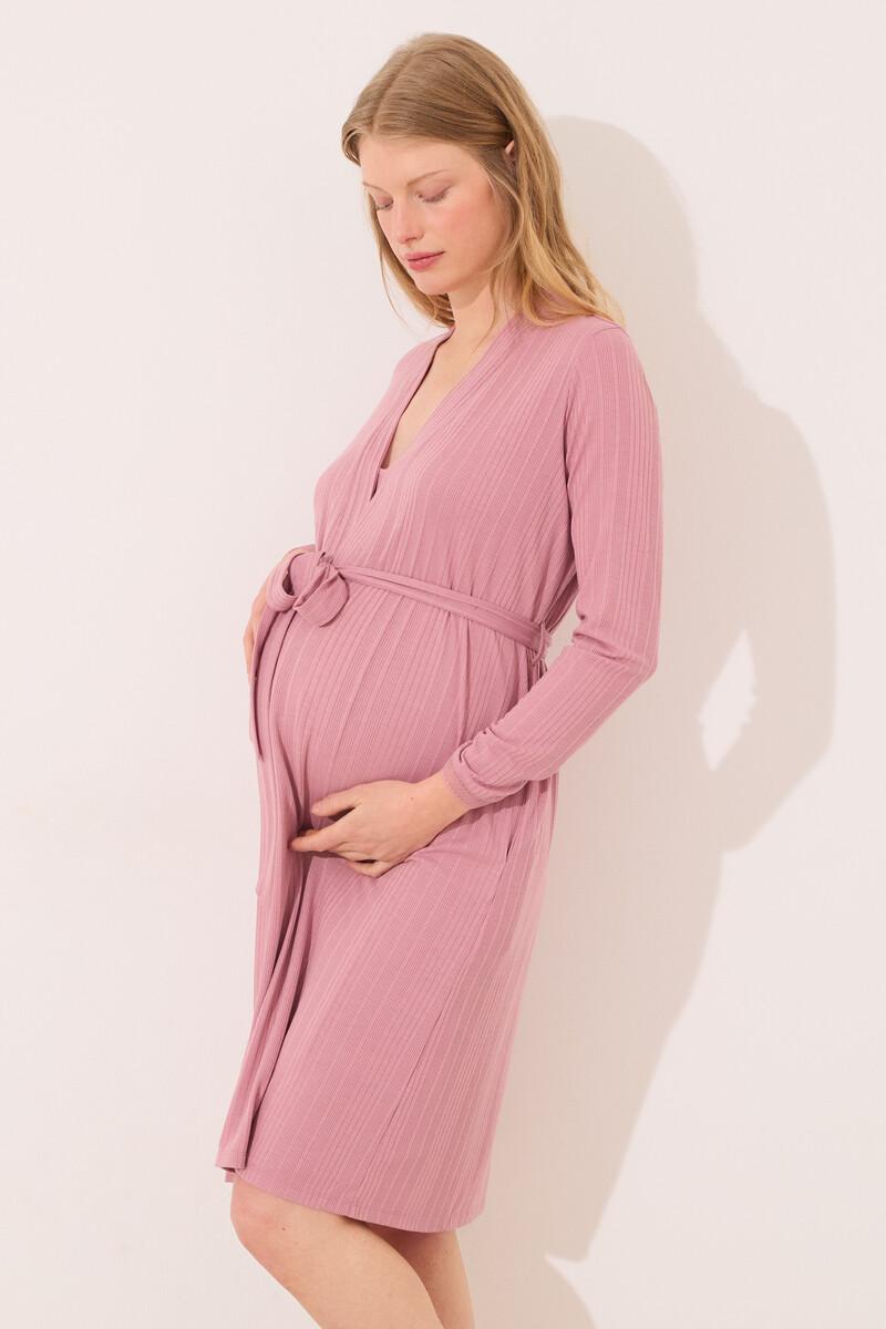 women'secret Bata midi "maternity" pointelle rosa Grandes ahorros