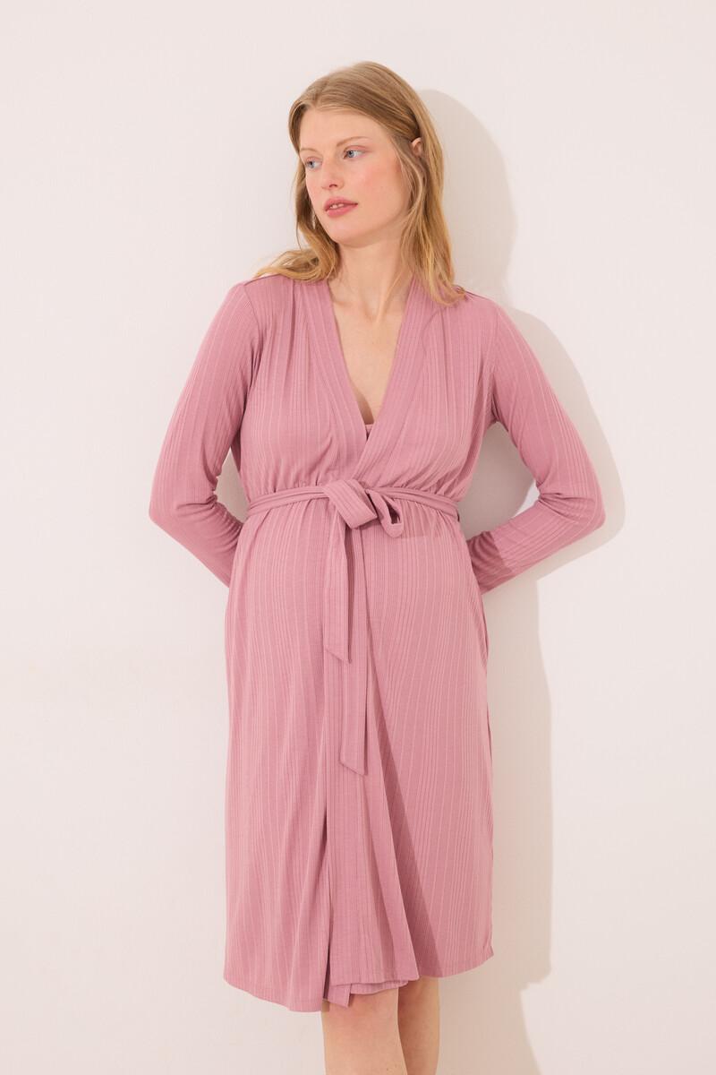 women'secret Bata midi "maternity" pointelle rosa Grandes ahorros