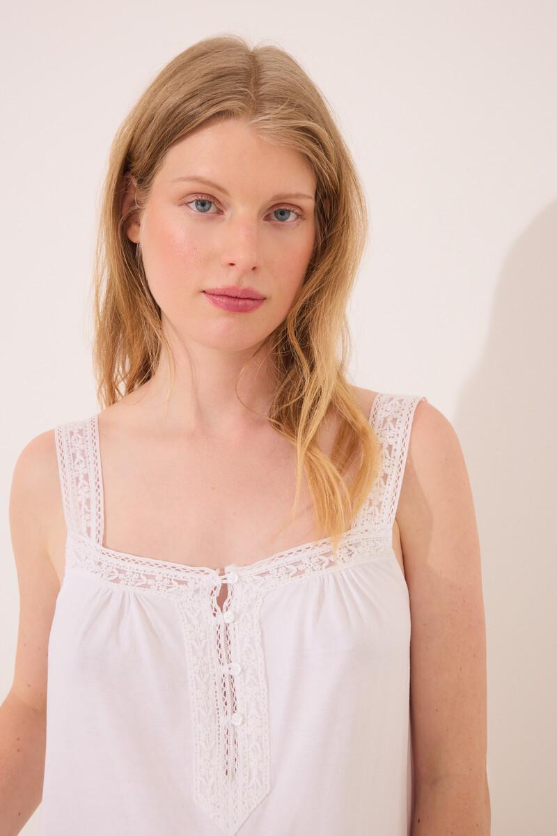 women'secret Camisón corto "maternity" blanco encaje Los más vendidos