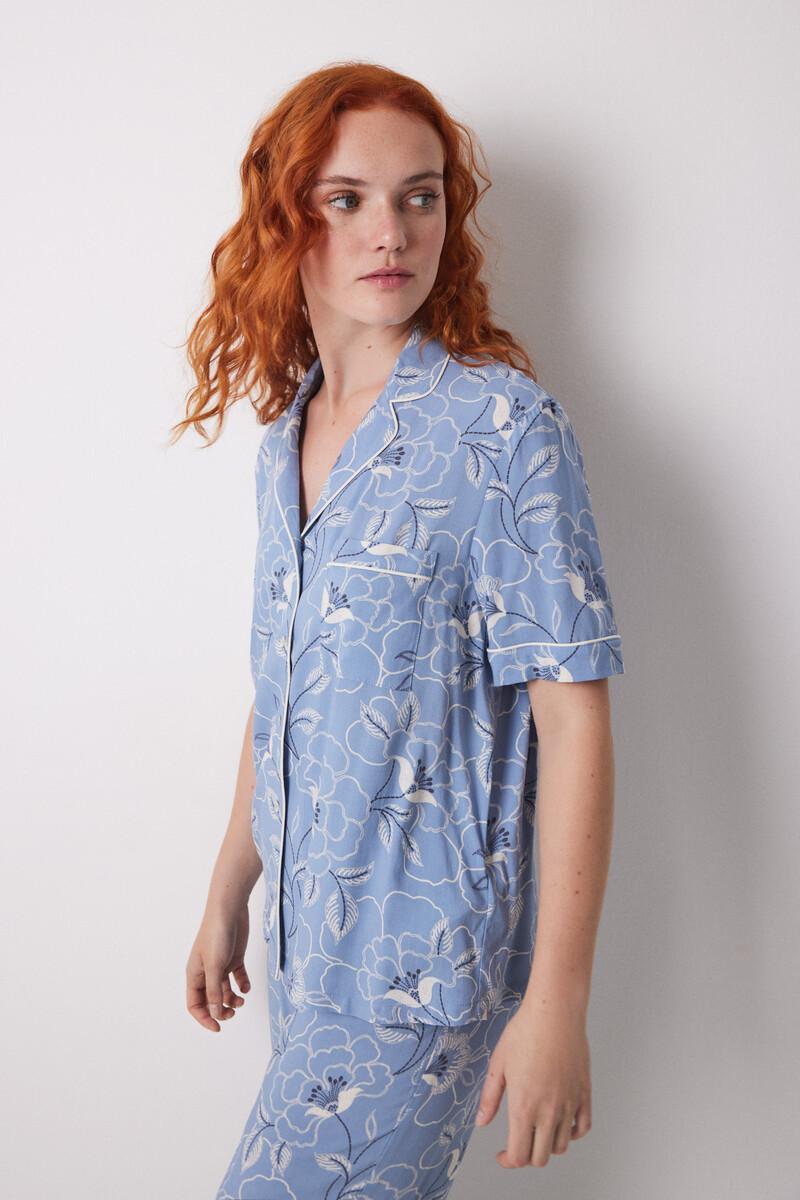 women'secret Pijama camisero viscosa flores Ventas relámpago