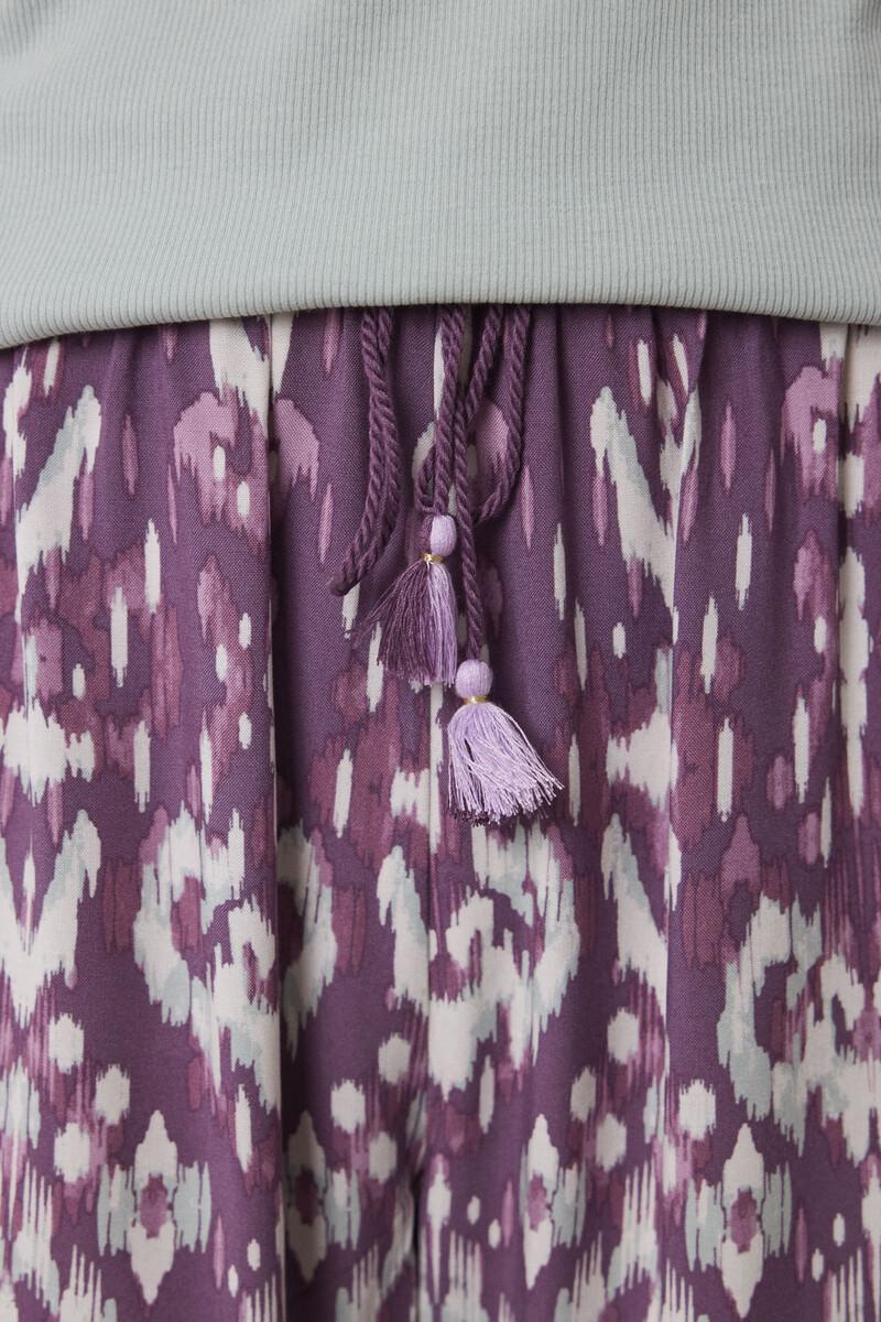 women'secret Pantalón largo viscosa estampado ikat Tienda