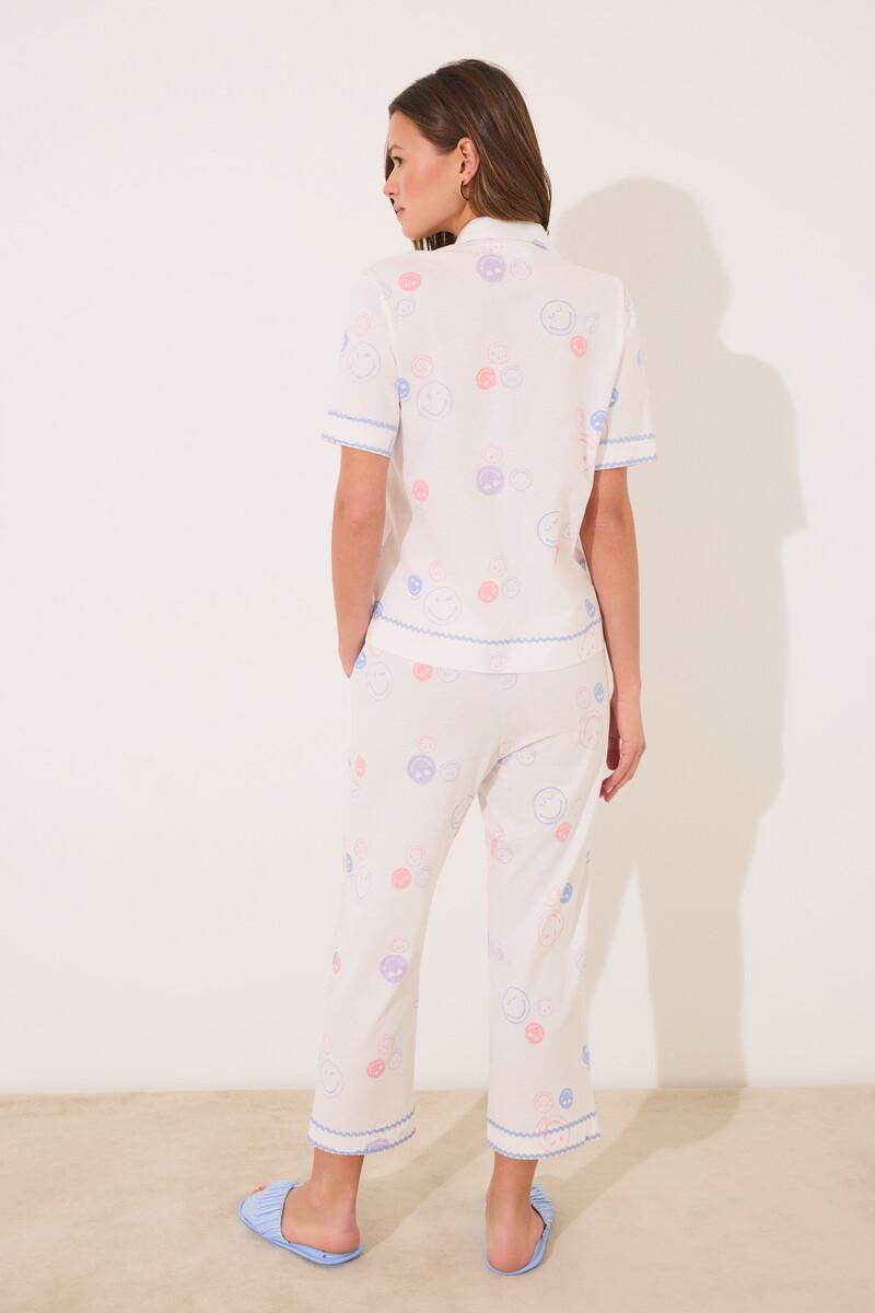 women'secret Pijama camisero 100% algodón Smiley Rebajas top