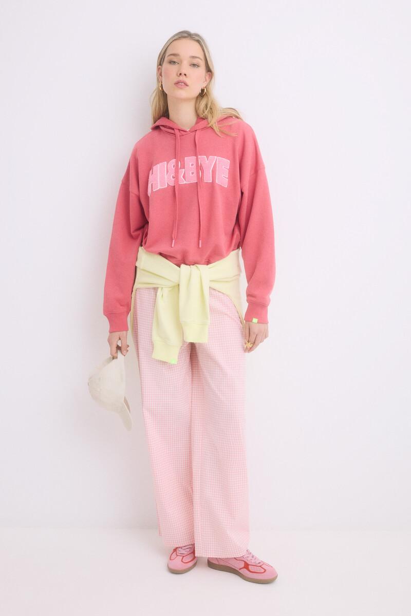 women'secret Sudadera capucha felpa algodón rosa Última moda