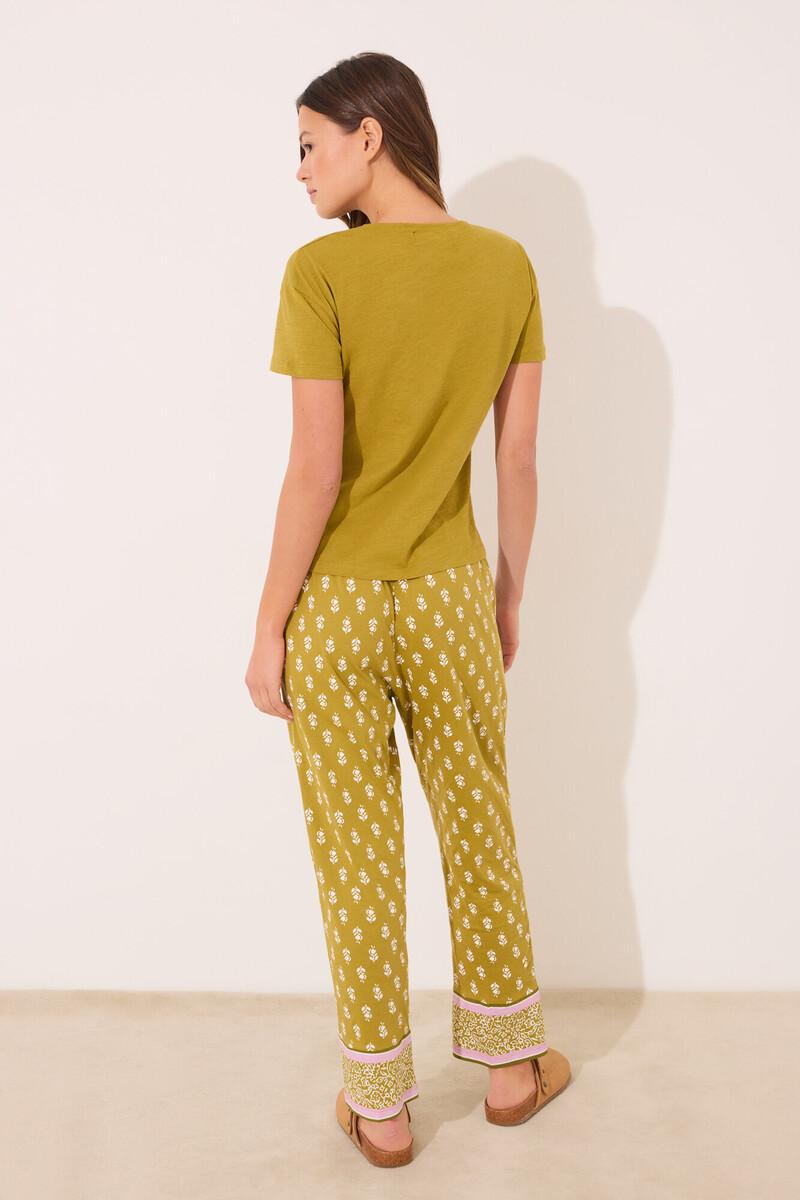 women'secret Pantalón largo carrot 100% algodón sellos Precio ultrabajo