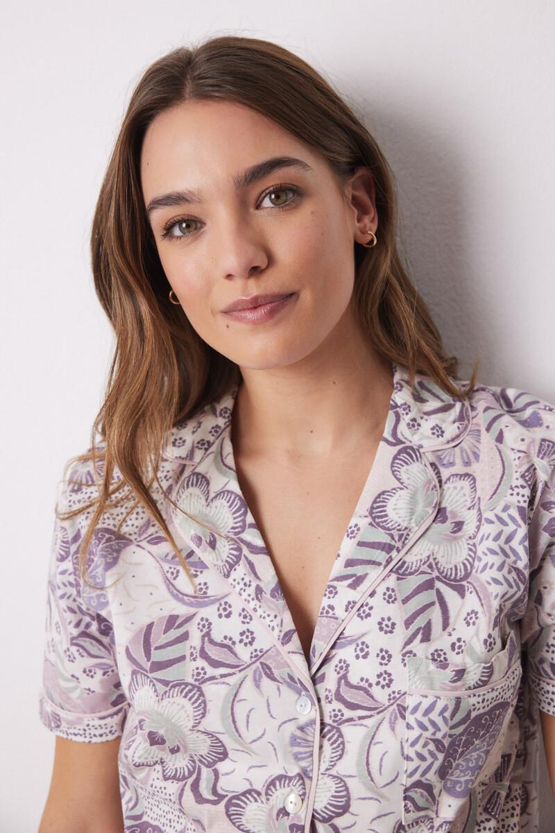 women'secret Pijama camisero 100% algodón flores En línea
