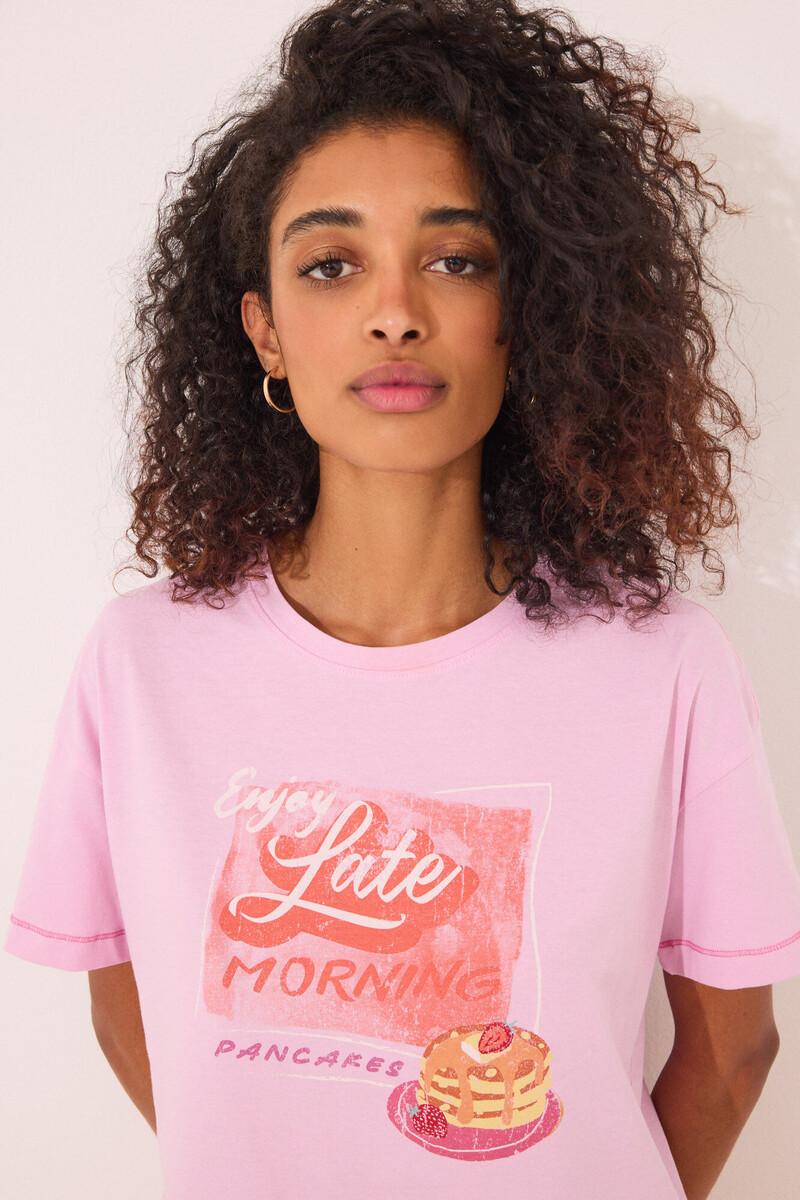 women'secret Camiseta manga corta 100% algodón rosa Ofertas