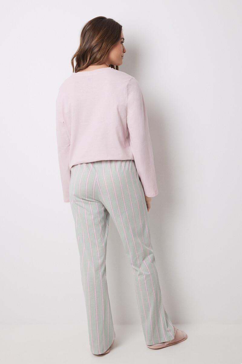 women'secret Pantalón largo 100% algodón rayas Venta caliente