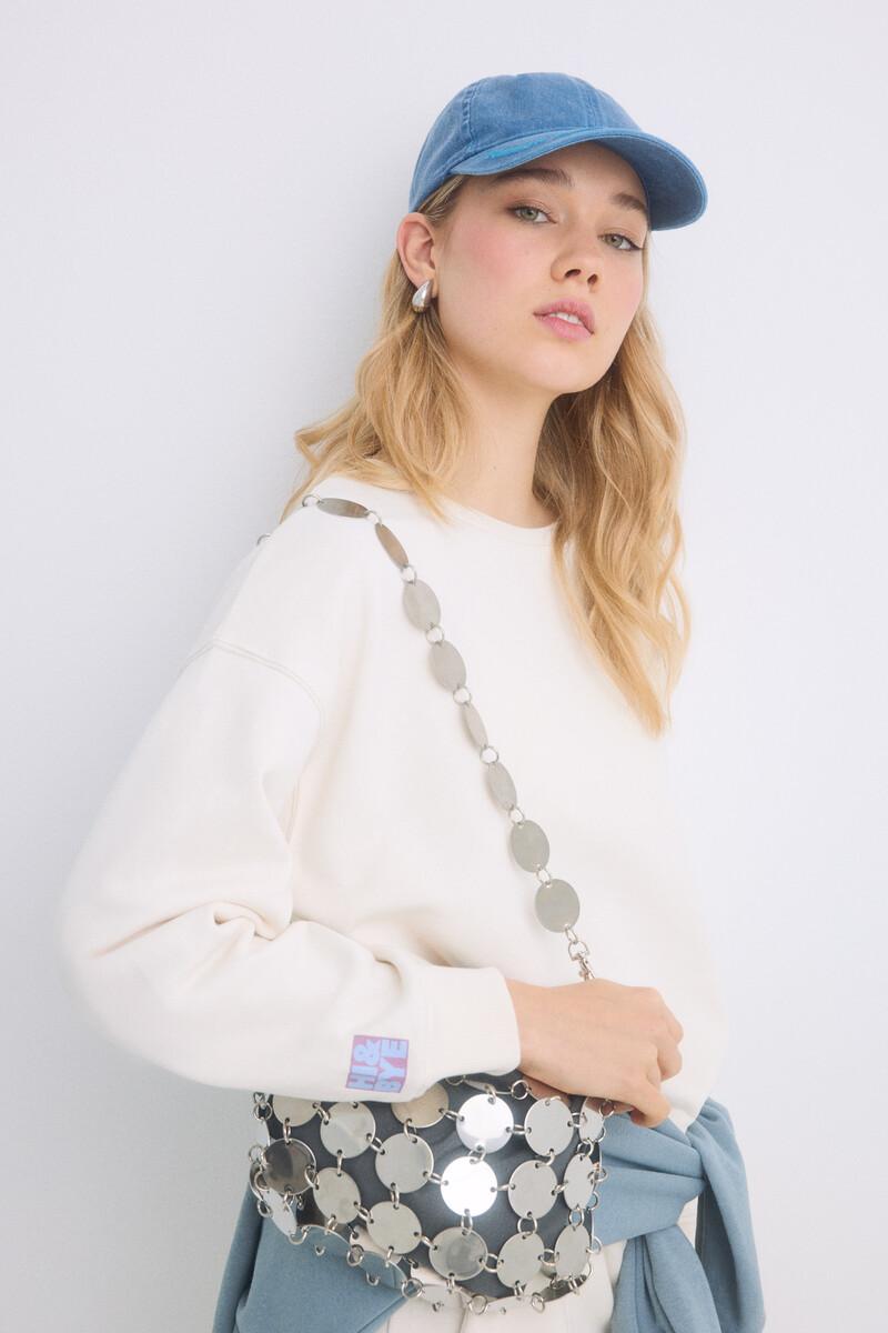women'secret Sudadera felpa algodón marfil Gran oferta