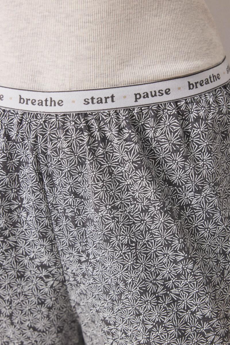 women'secret Pantalón largo estampado flores verdes Los más vendidos