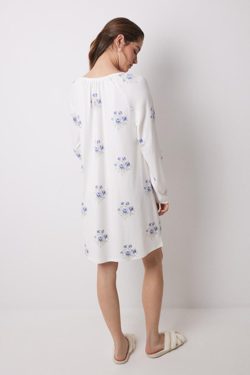 women'secret Camisón largo tejido punto suave blanco COMPRAR AHORA