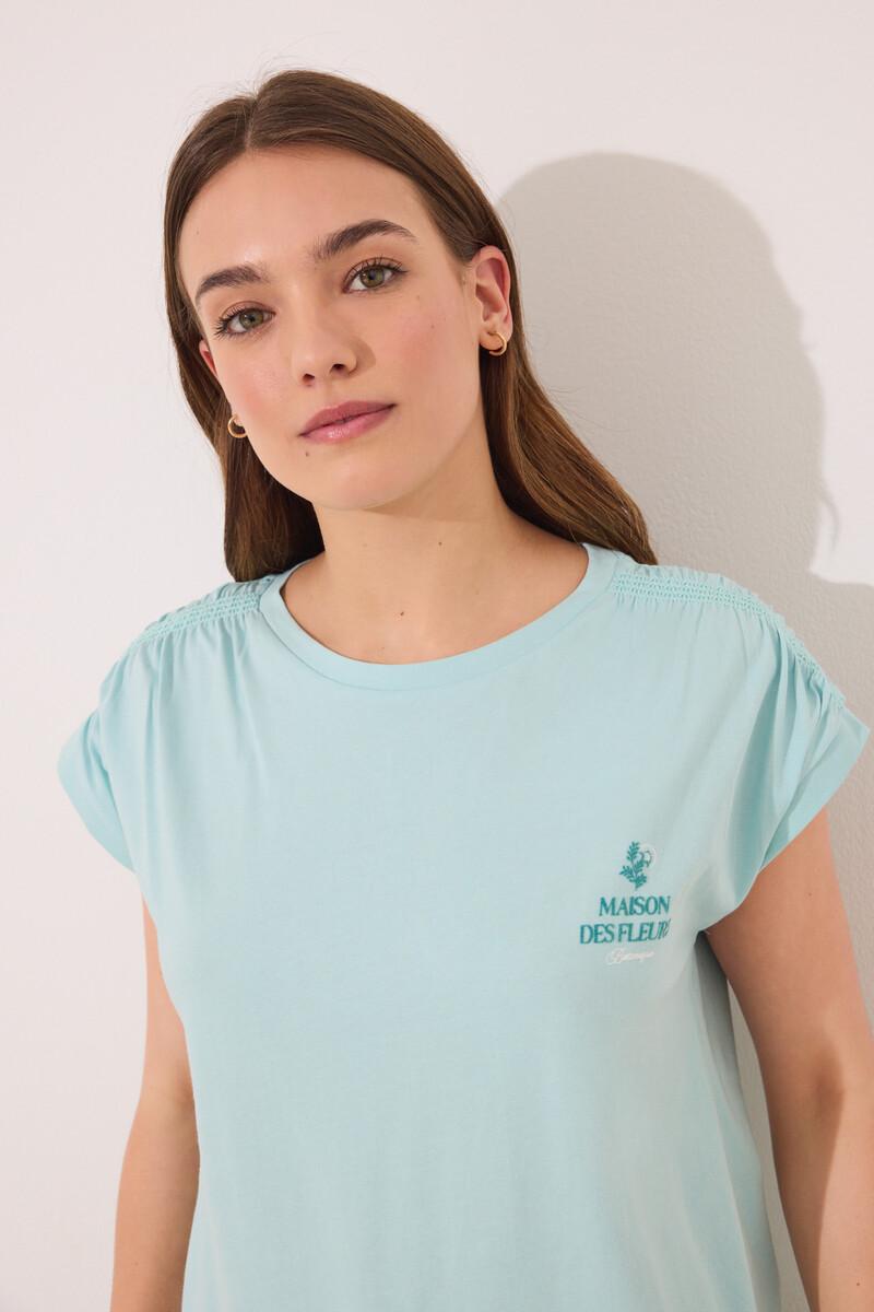 women'secret Pijama 100% algodón verde flores Promoción por tiempo limitado