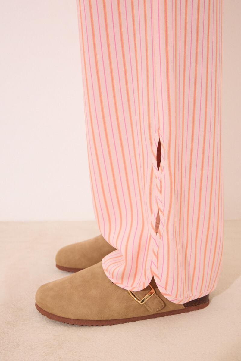 women'secret Pantalón largo viscosa estampado rayas Grandes descuentos