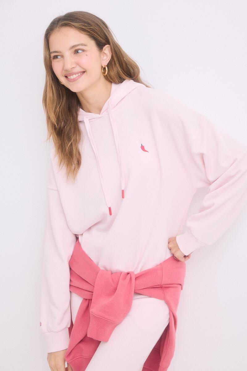 women'secret Sudadera capucha felpa algodón rosa Libre de impuestos