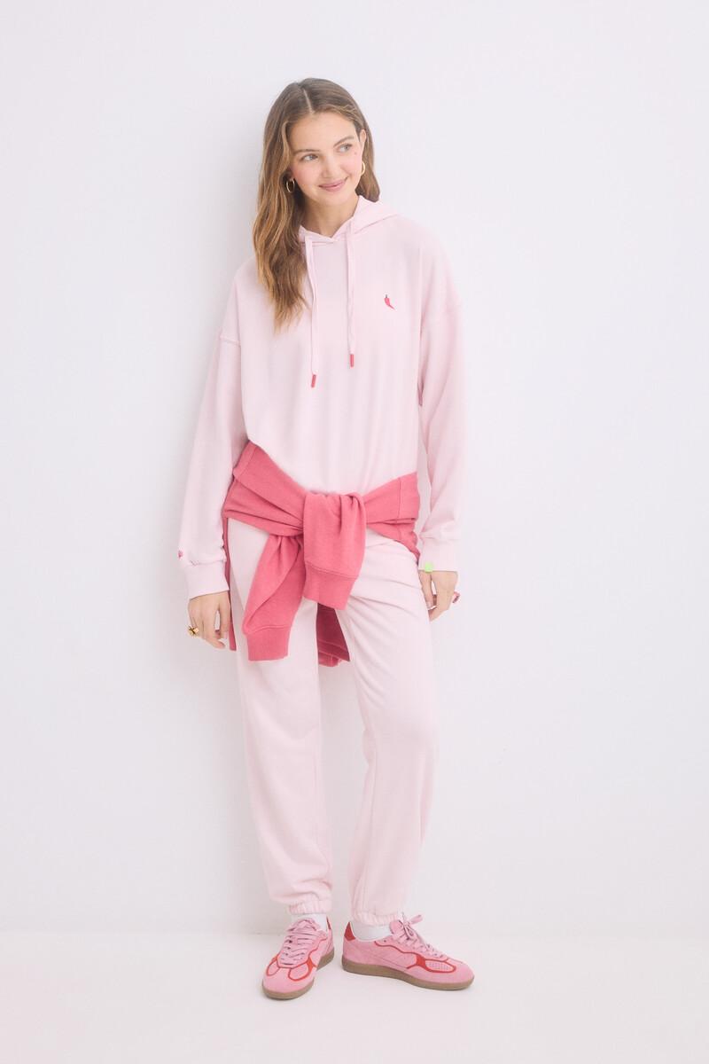 women'secret Sudadera capucha felpa algodón rosa Libre de impuestos