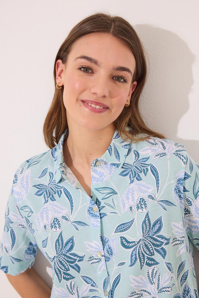 women'secret Pijama camisero Capri 100% algodón flores Oferta exclusiva