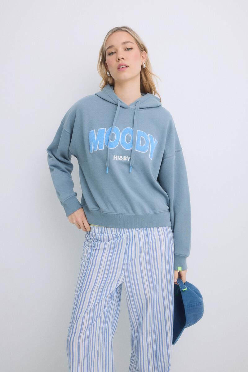 women'secret Sudadera capucha felpa algodón gris Outlet online