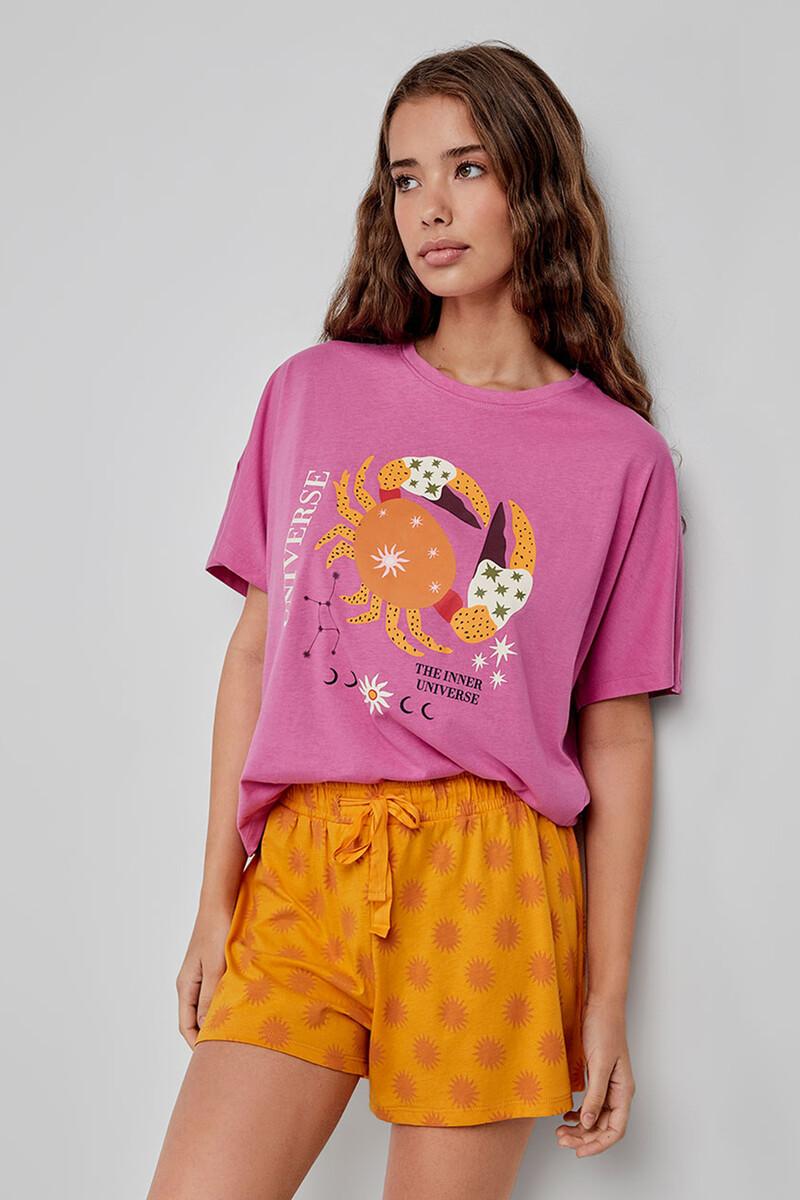 women'secret Pijama corto estampado fucsia COMPRAR AHORA