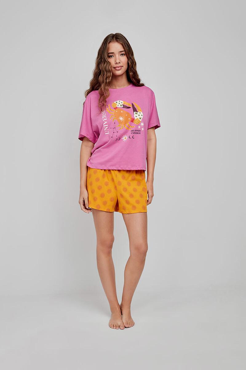 women'secret Pijama corto estampado fucsia COMPRAR AHORA