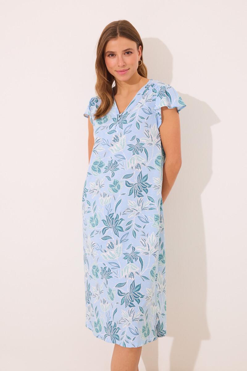 women'secret Camisón midi 100% algodón estampado flores Limitado a 3 días