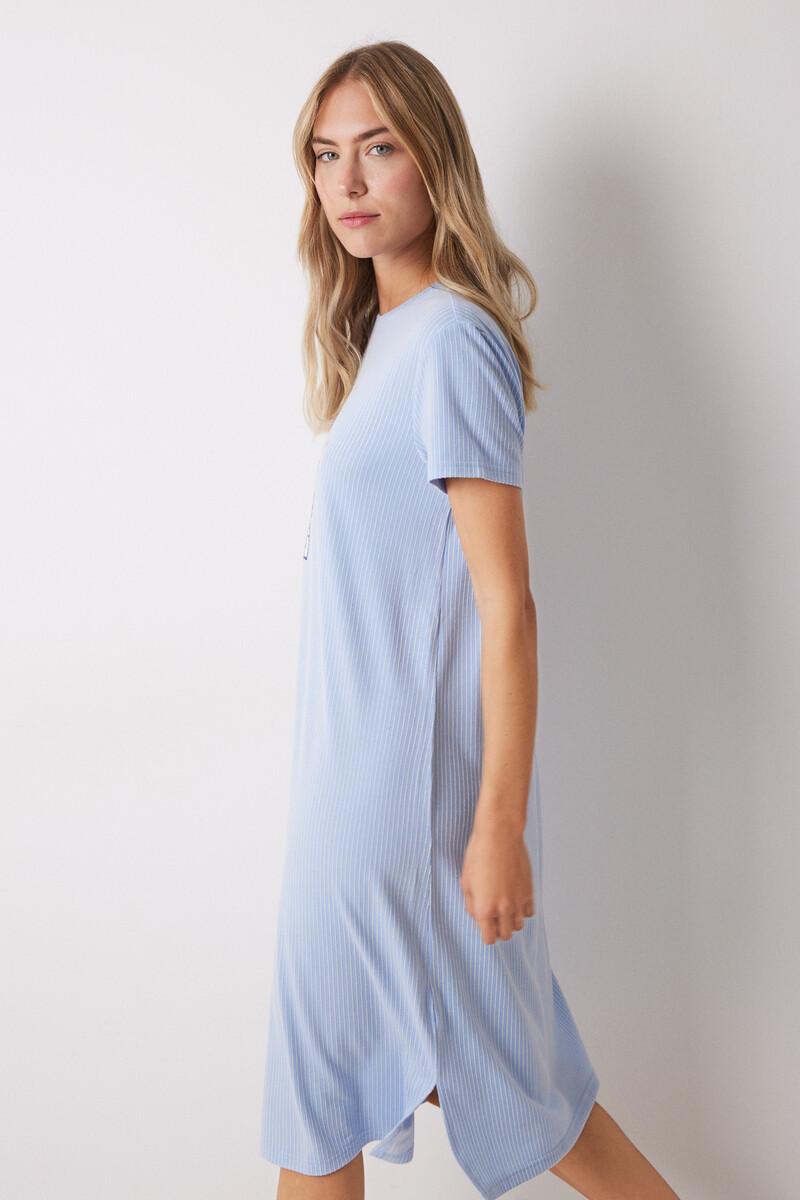 women'secret Camisón midi canalé rayas Snoopy Descuentos del mes