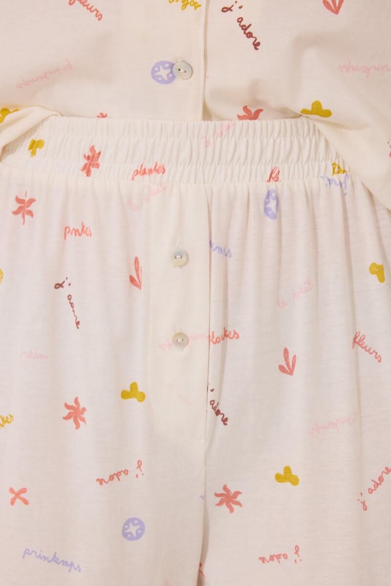women'secret Pijama camisero 100% algodón print “J´ADORE” Grandes ahorros