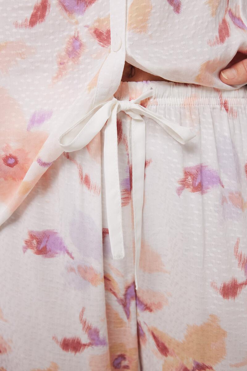 women'secret Pijama camisero largo viscosa flores Rebajas