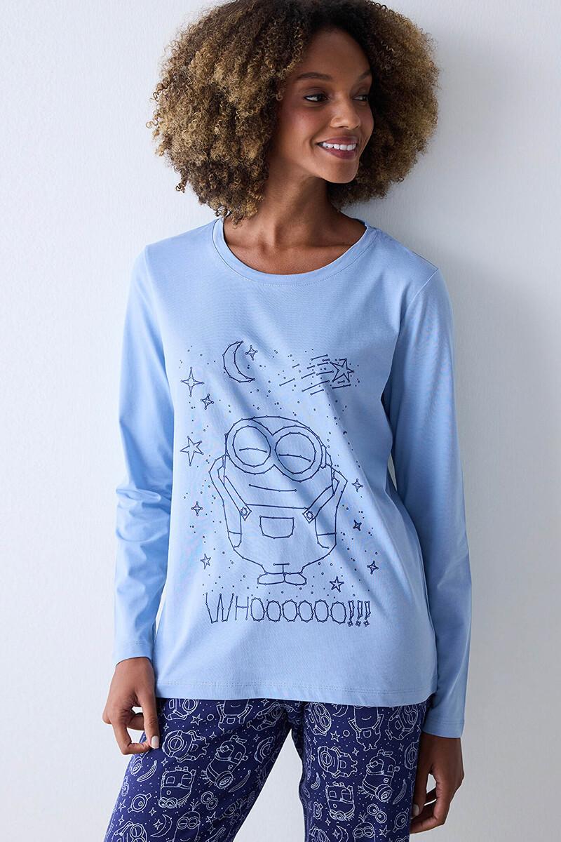 women'secret Conjunto de pijama largo Minions Venta caliente