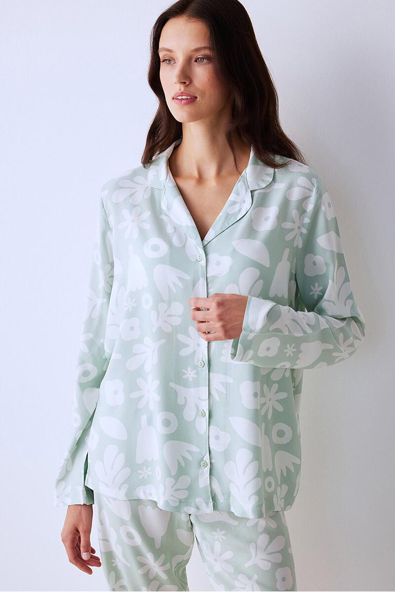 women'secret Conjunto de pijama camisero largo Últimos 2 días