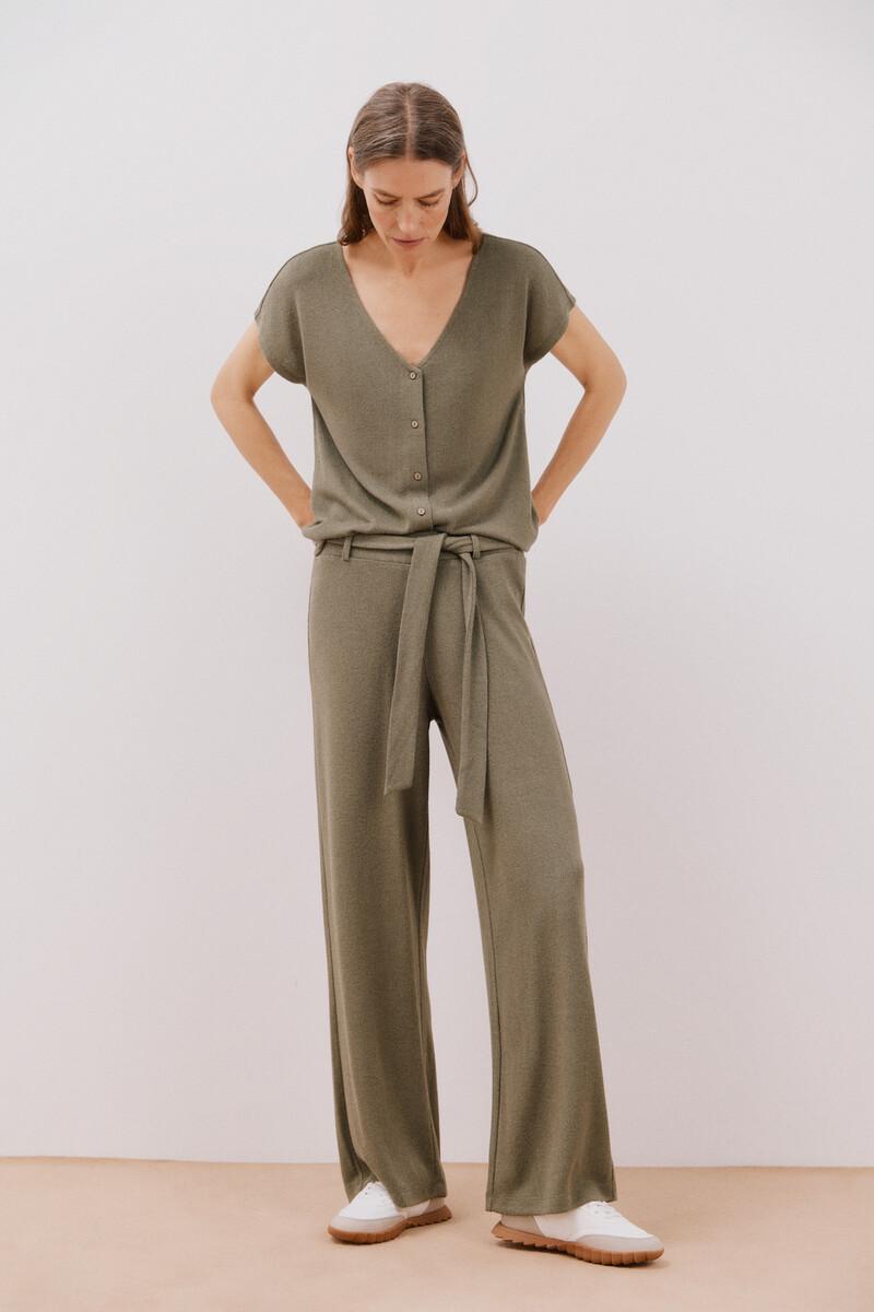 women'secret Pantalón punto cinturón Promoción trimestral