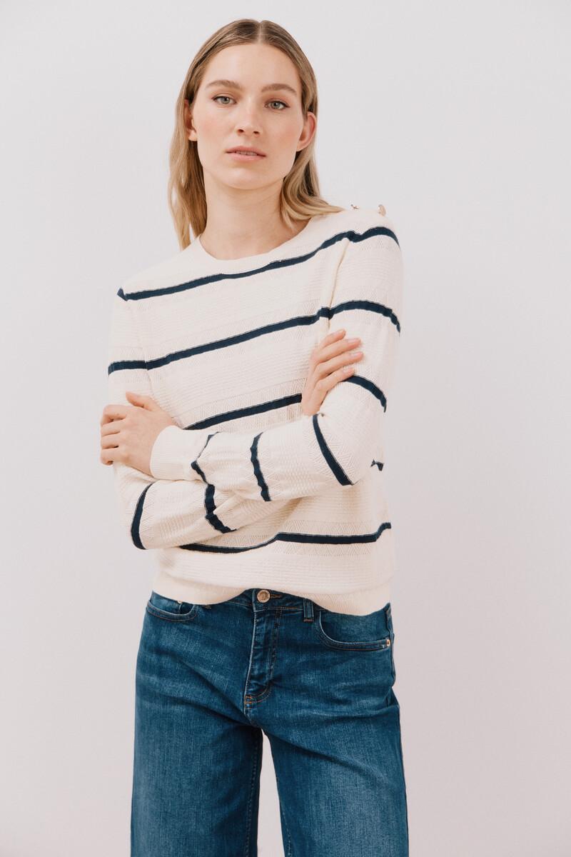 women'secret Jersey bicolor botones En oferta