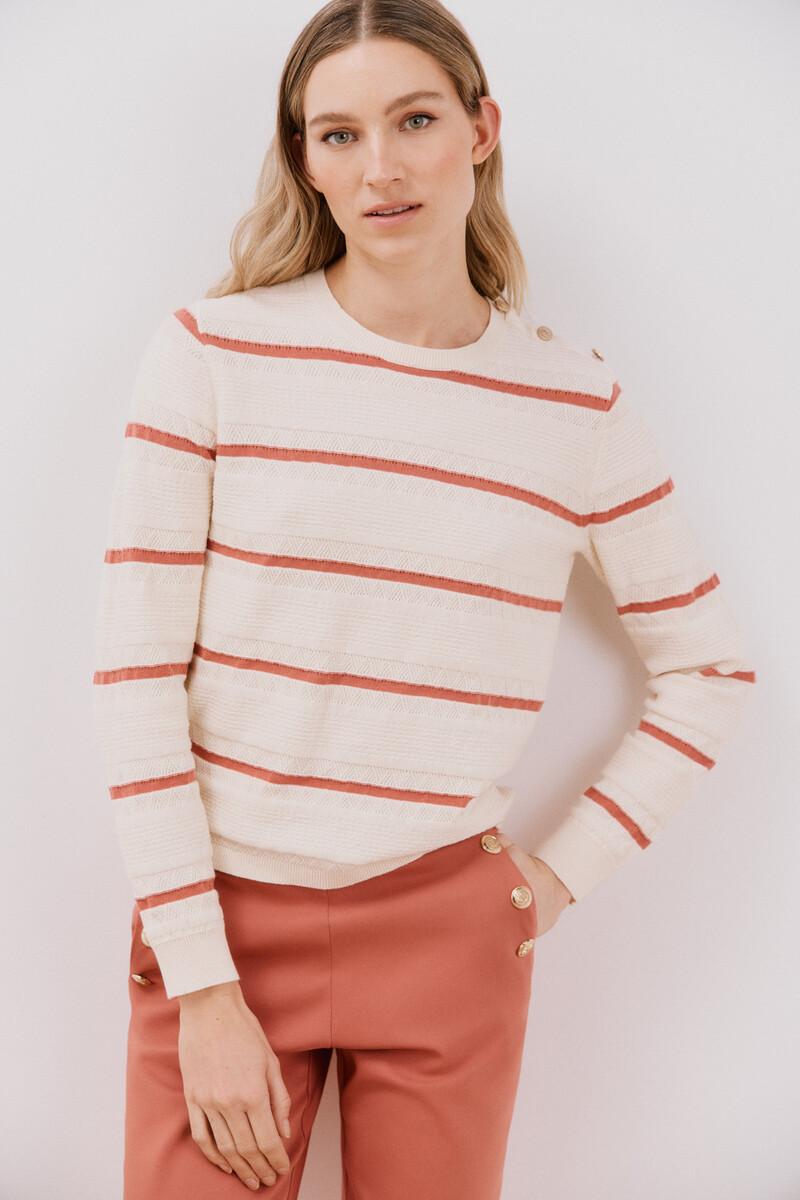 women'secret Jersey bicolor botones Libre de impuestos