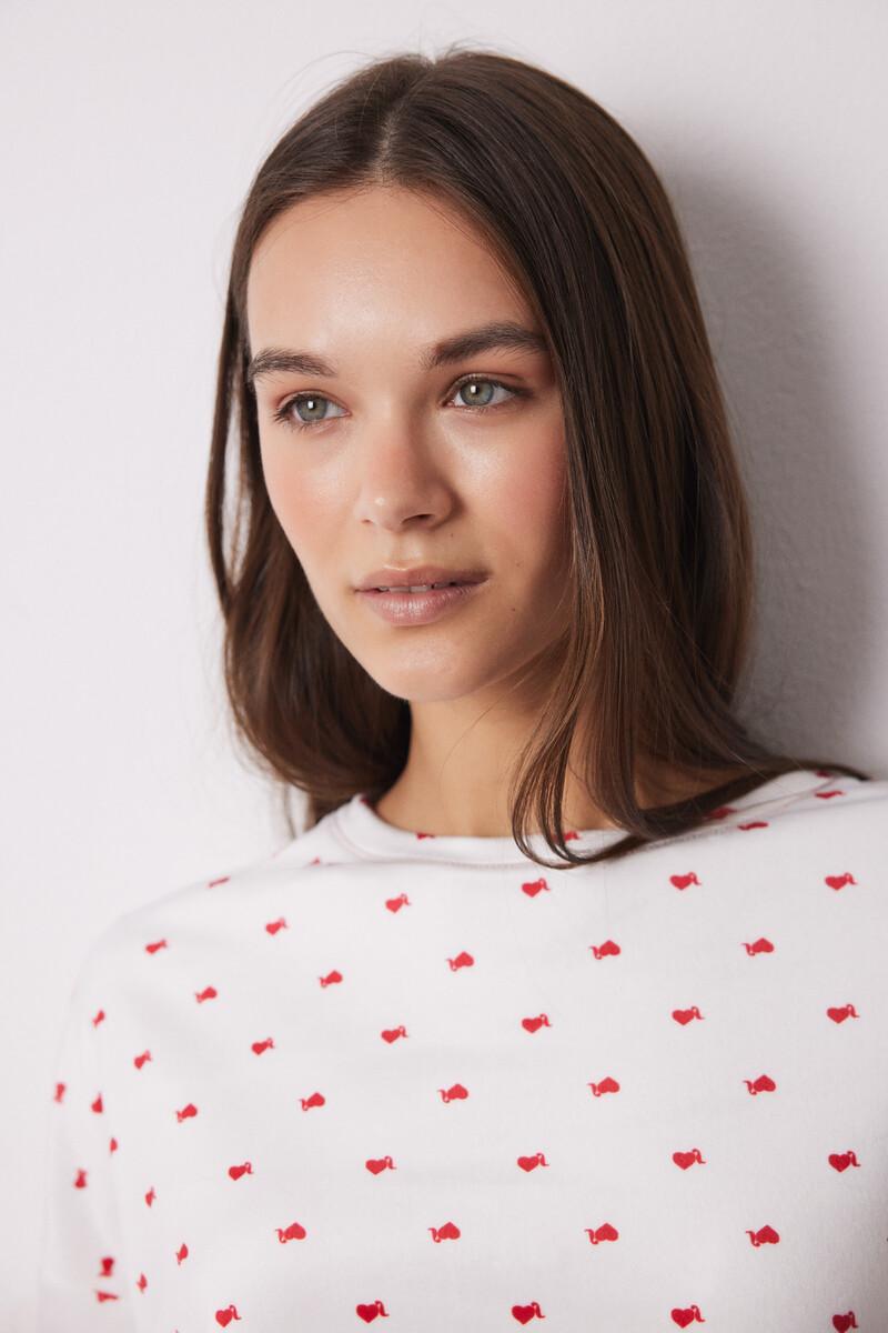 women'secret Pijama corazones La Vecina Rubia Rebajas de fin de temporada