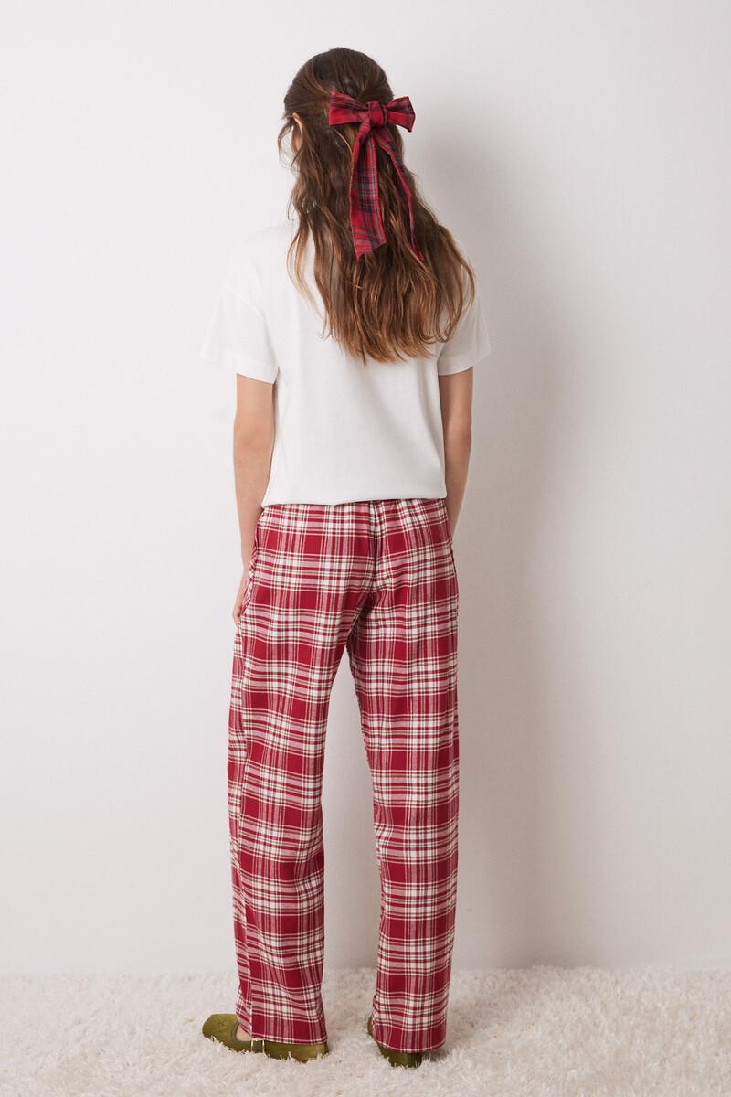 women'secret Pantalón pijama cuadros algodón rojo Devoluciones gratuitas