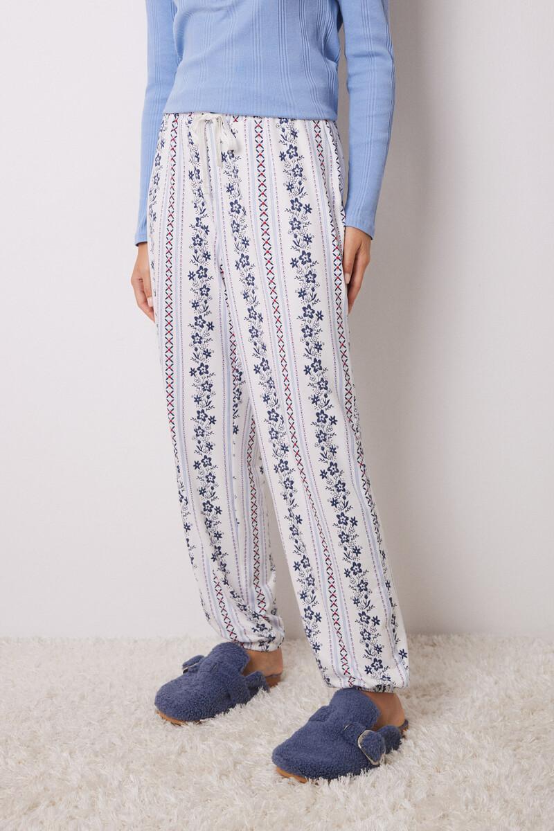 women'secret Pantalón pijama rayas flores 2025