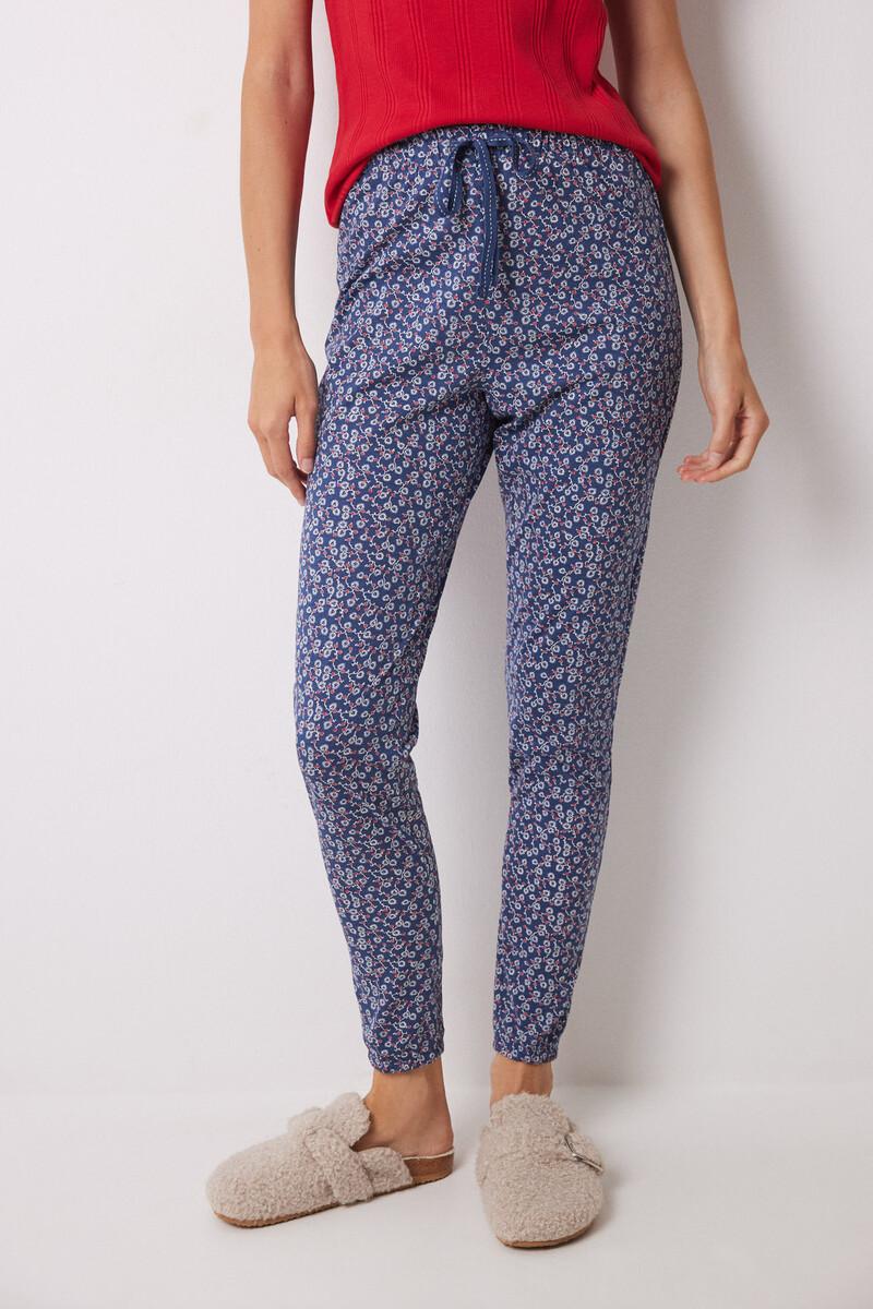 women'secret Pantalón pijama algodón flores skinny Ofertas