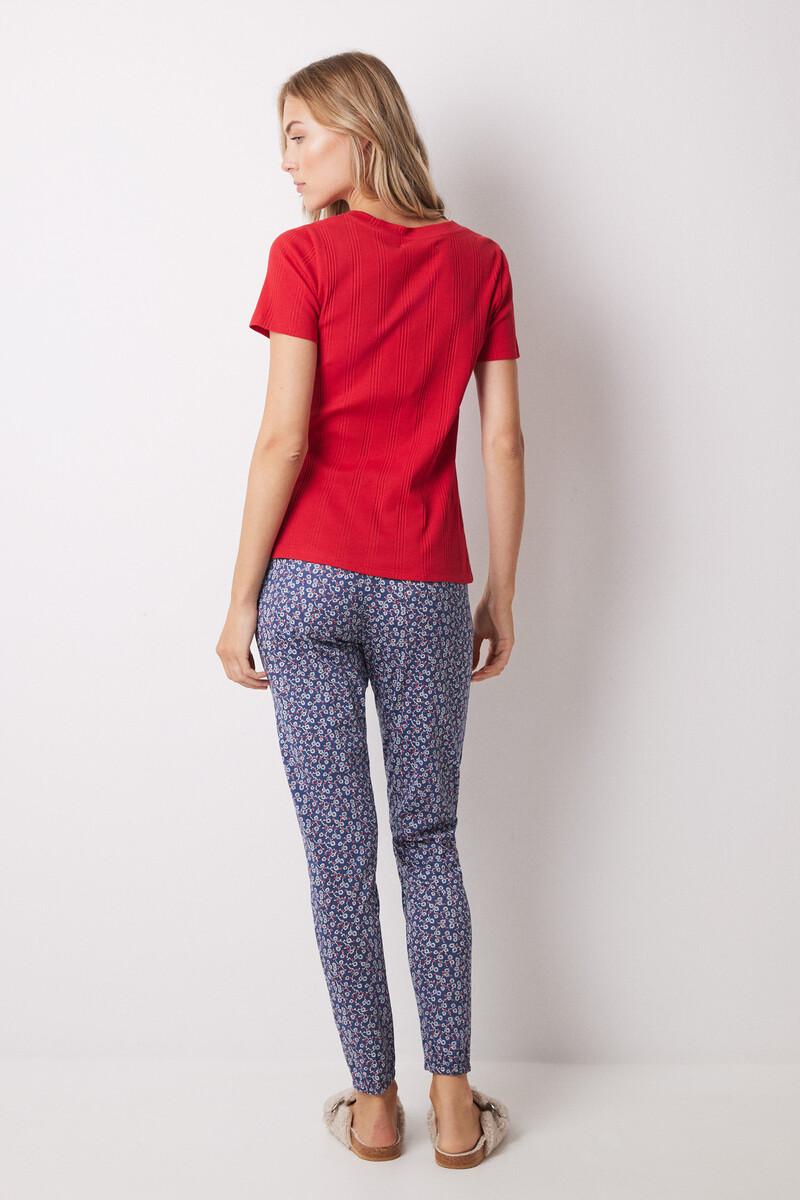 women'secret Pantalón pijama algodón flores skinny Ofertas