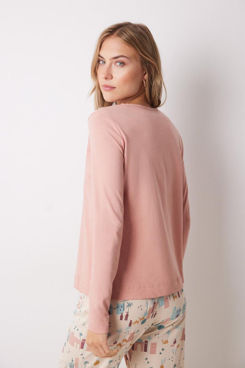 women'secret Camiseta manga larga 100% algodón naranja Rebajas online