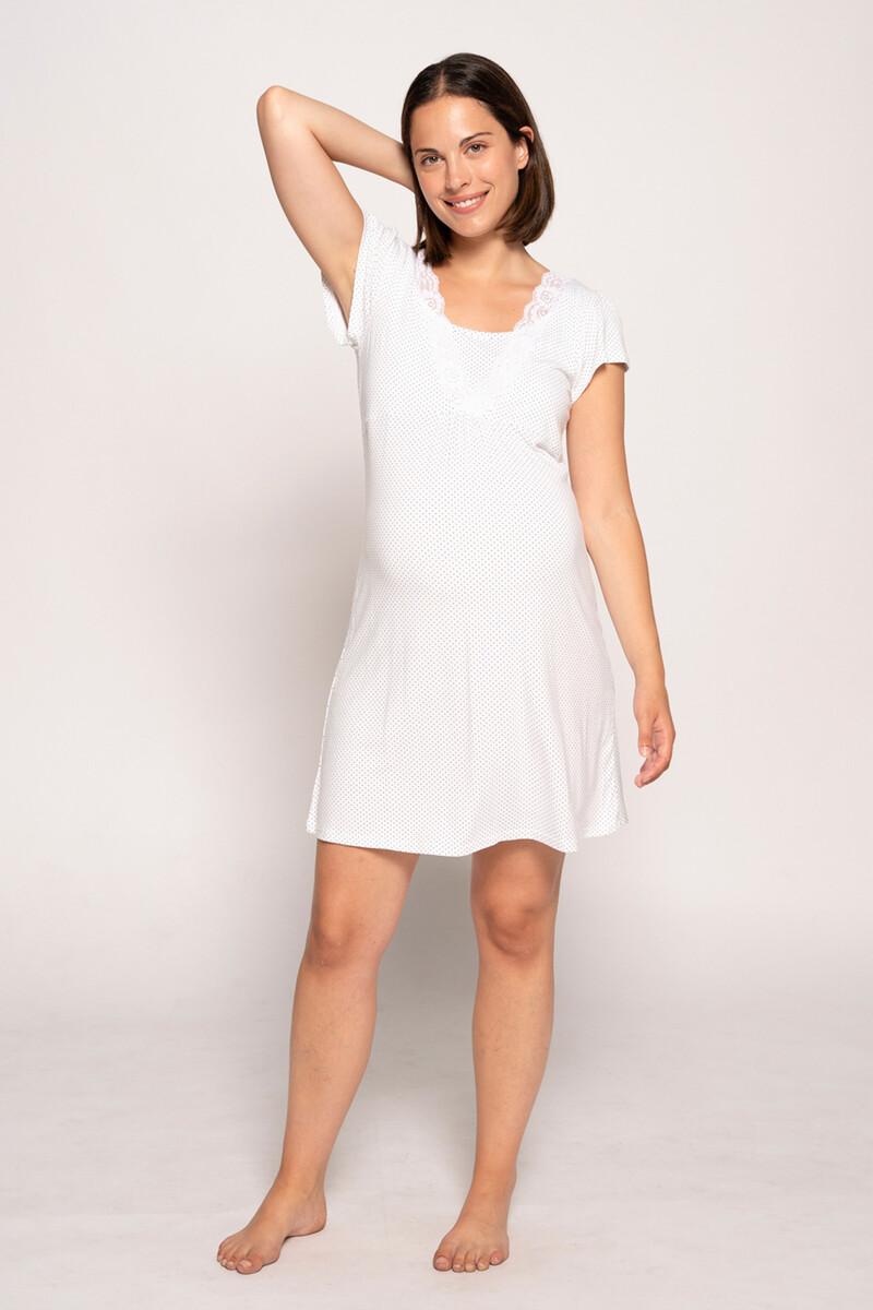 women'secret Camisón de lactancia con manga corta y lunares Rebajas top
