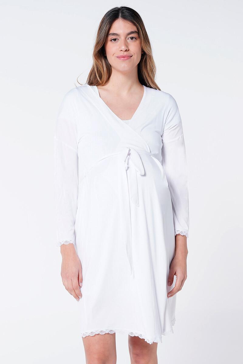 women'secret Bata premamá con encaje en el bajo Oferta especial