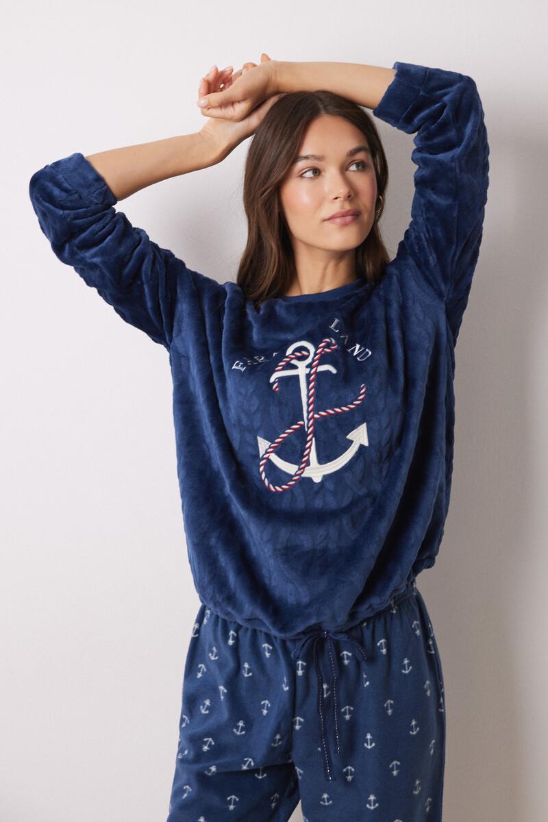 women'secret Pijama largo pelo y polar suave Descuentos del mes
