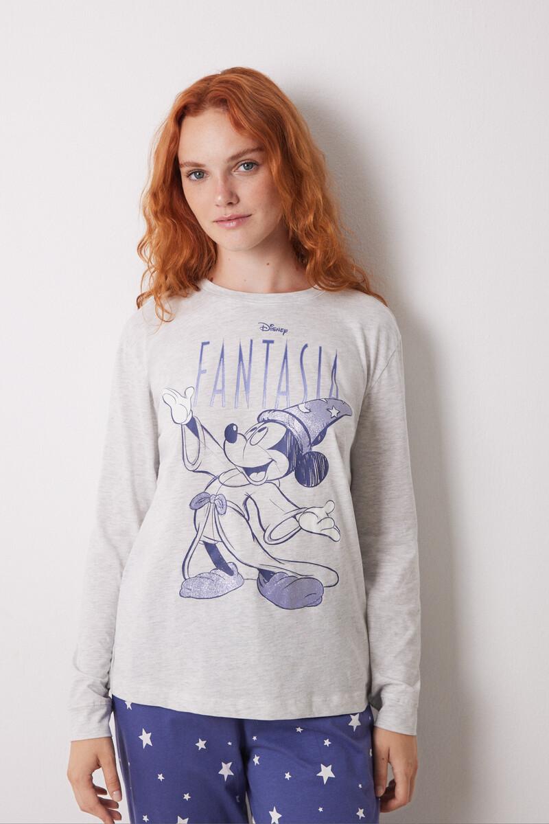 women'secret Pijama largo 100% algodón Mickey Oferta exclusiva