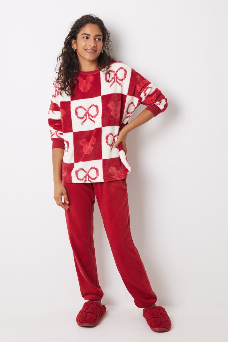 women'secret Pijama largo polar Mickey Mouse Última moda