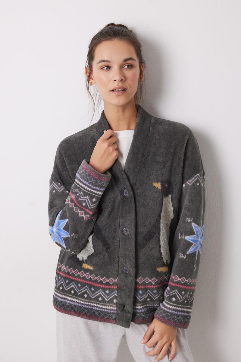 women'secret Pijama largo terciopelo pingüinos Grandes ahorros