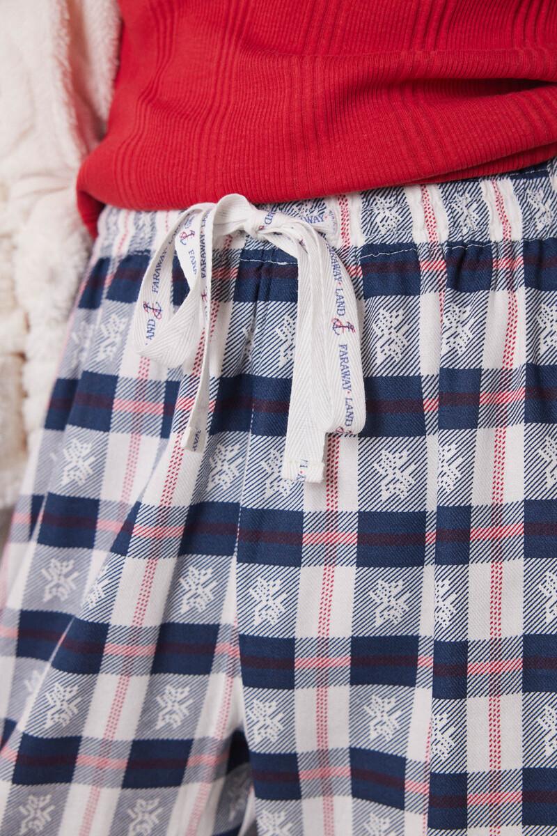 women'secret Pantalón pijama cuadros azul 2025