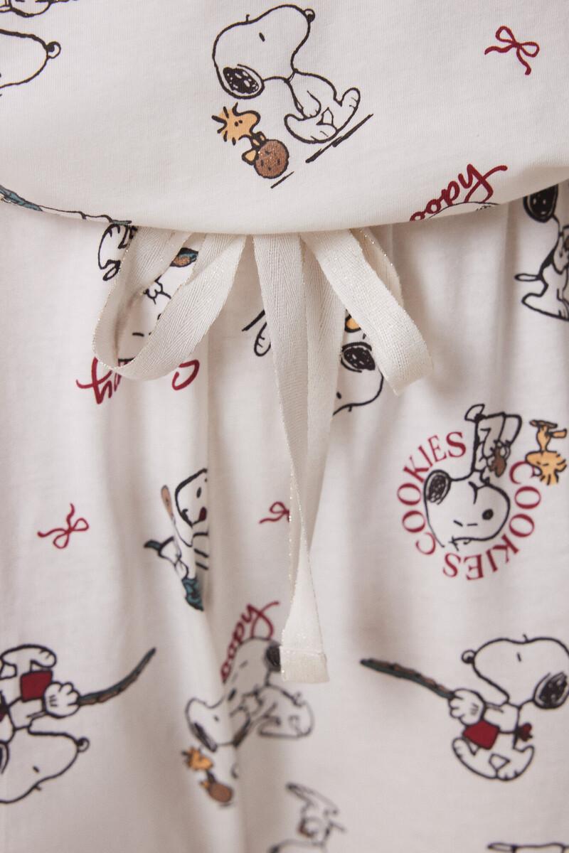 women'secret Pijama largo 100% algodón Snoopy Ventas relámpago